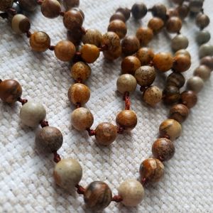 🚩 *SOLD* Brown Jasper Bead Necklace